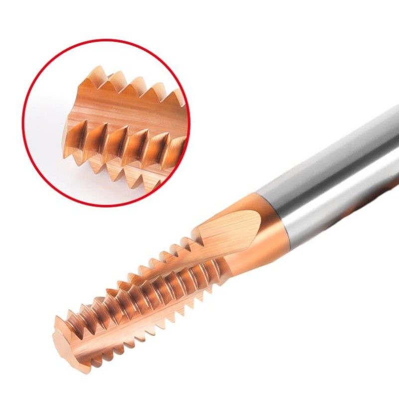 Máquina CNC de rosqueamento de dentes completos 4 flautas para alumínio e aço