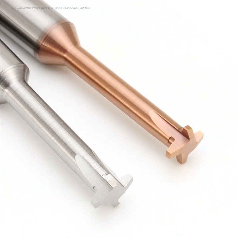 30 Graus Trapezoidal Thread Milling Cutter ACME Tr Solid Carbide Tipo T Dente único