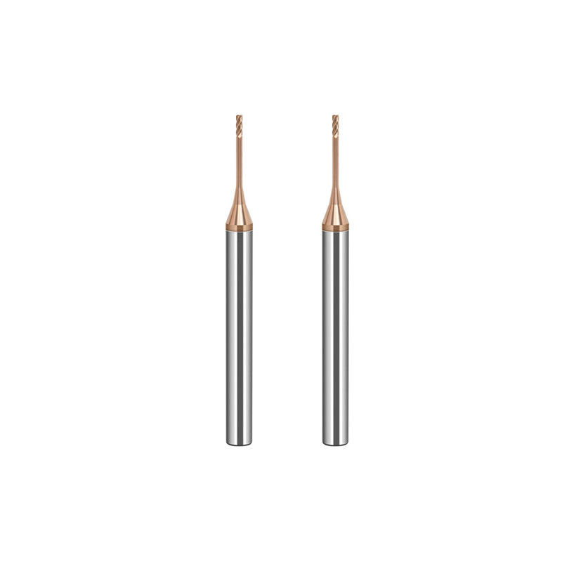 Molino de extremo de tungstênio de micro diâmetro com borda de corte de 0,2 mm comprimento de flauta de 2,5 mm