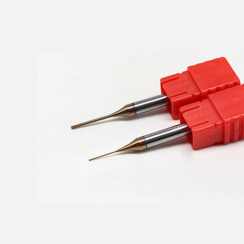 Molino de extremo de tungstênio de micro diâmetro com borda de corte de 0,2 mm comprimento de flauta de 2,5 mm