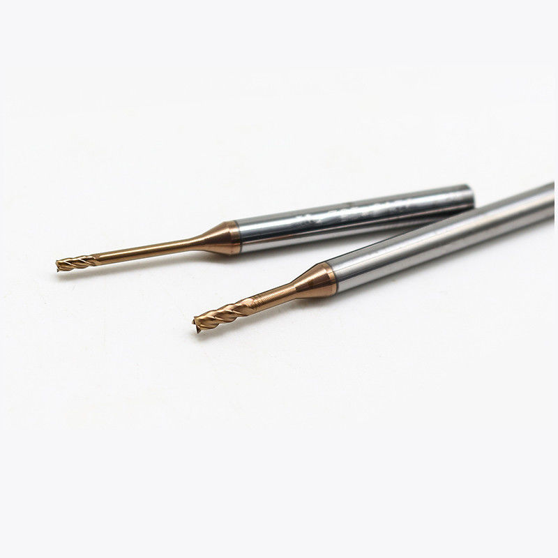 Molino de extremo de tungstênio de micro diâmetro com borda de corte de 0,2 mm comprimento de flauta de 2,5 mm