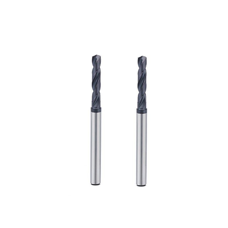 Frigorífico interno de madeira Carbide sólido CNC Bits Round Shank Straight Flute Tipo