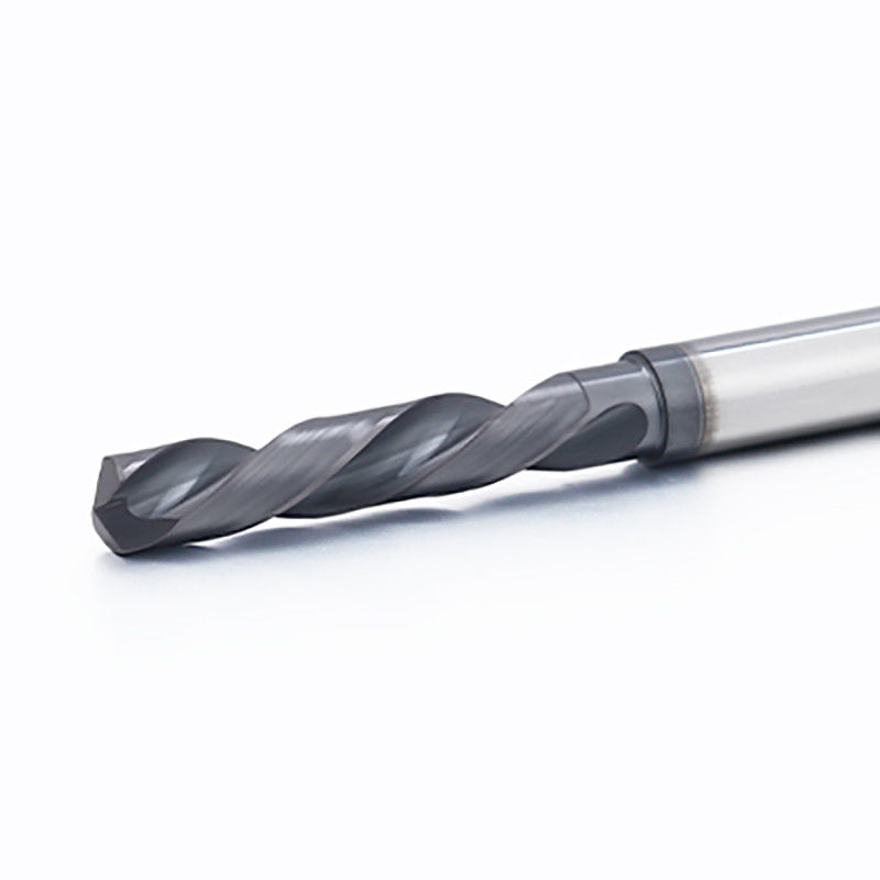 Frigorífico interno de madeira Carbide sólido CNC Bits Round Shank Straight Flute Tipo