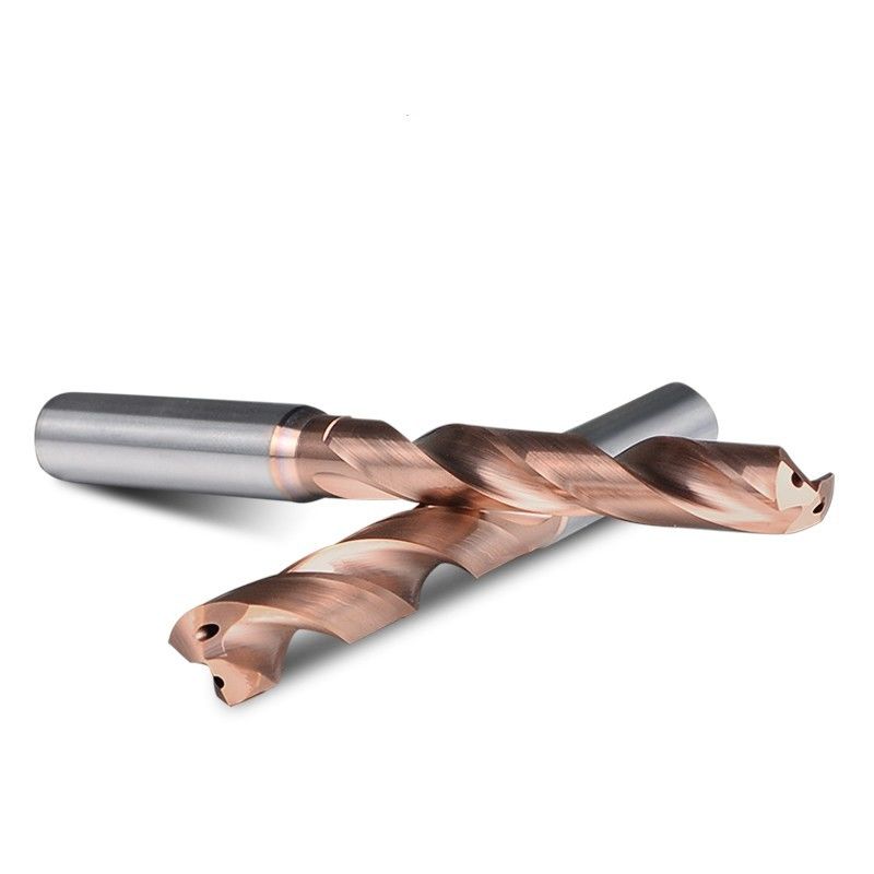 Din Standard Inner-Coolant 5xd Step 0.1mm Forno de carburo espiral flauta de furo dividido